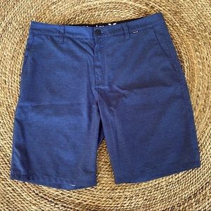 Hurley Dark Blue Hybrid Shorts Size 34